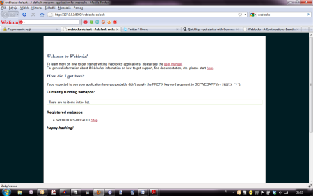 Weblocks na Windowsie
