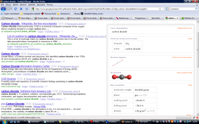 Wolfram i Google na jednej stronie - screen